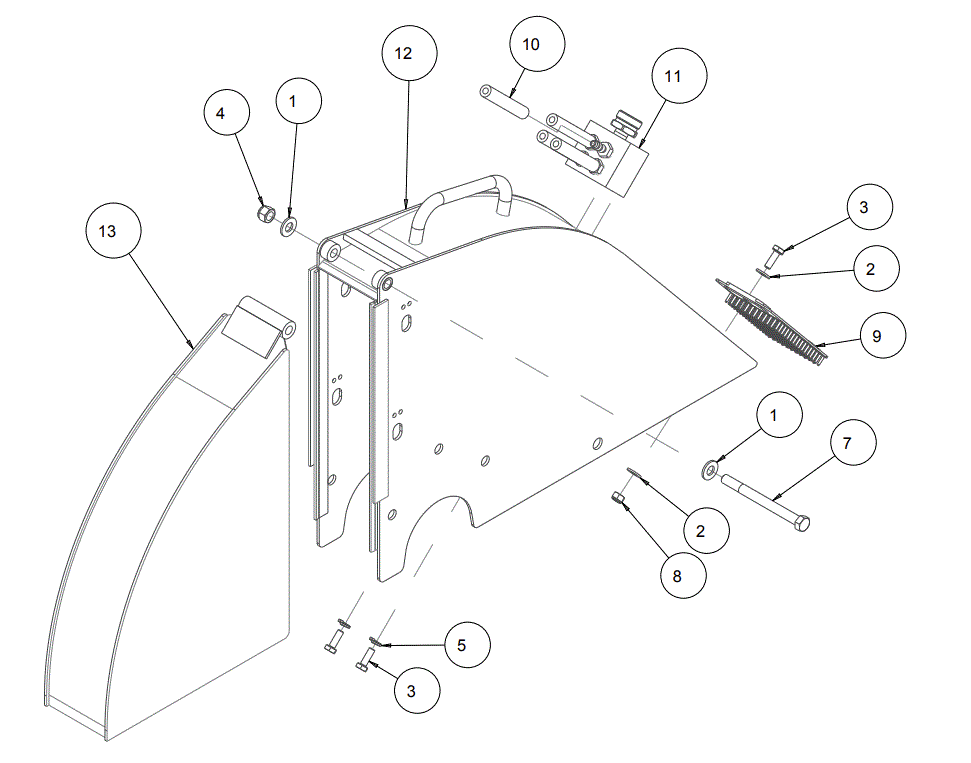 Section 12 Diagram and Parts List for MK-2420HSP 170954 MK Diamond Concrete Saw
